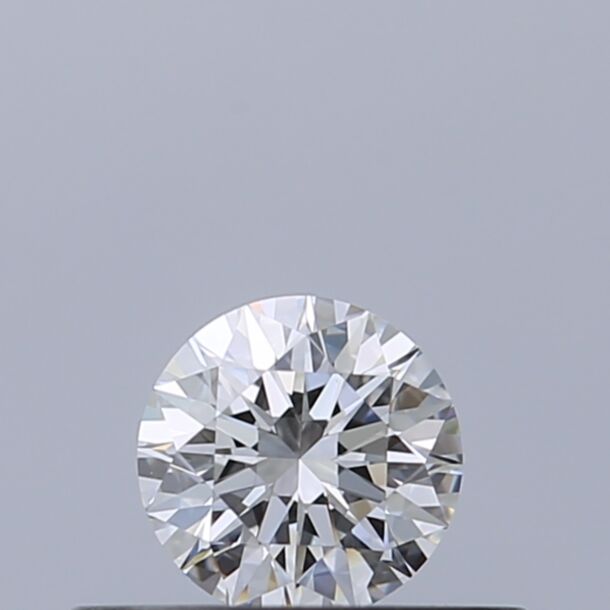 0.27 Carat Natural Diamond, Round Cut, Color E, Clarity VVS1
