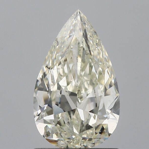 1.03 Carat Natural Diamond, Pear Cut, Color I, Clarity SI1 1.03 Carat Natural Diamond, Pear Cut, Color I, Clarity SI1