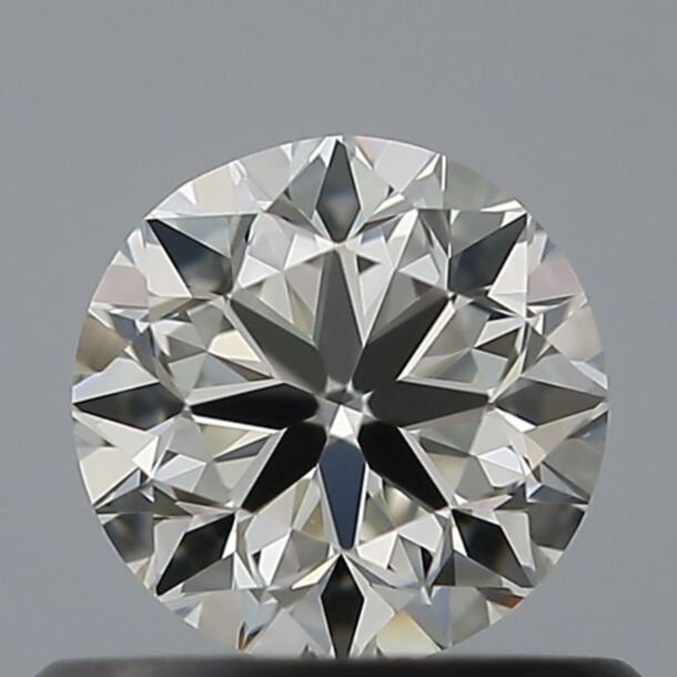 0.5 Carat Natural Diamond, Round Cut, Color H, Clarity VVS1