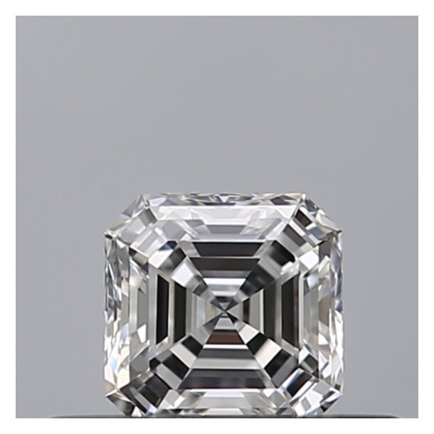 0.33 Carat Natural Diamond, Asscher Cut, Color D, Clarity VVS1