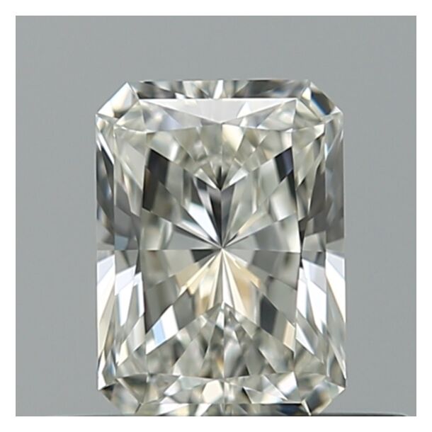 0.5 Carat Diamant Naturel de taille Radiant, Couleur H, Pureté VVS1