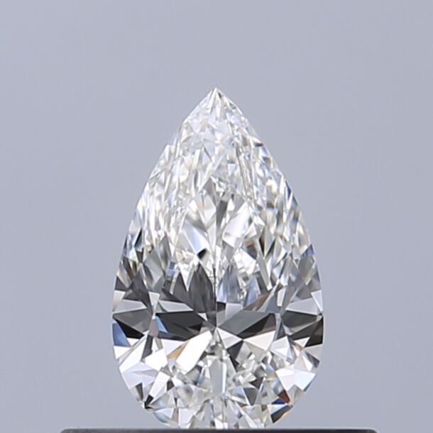 0.33 Carat Diamant Naturel de taille Poire, Couleur E, Pureté IF