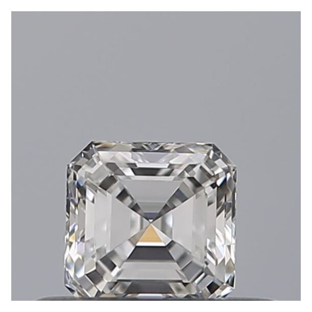 0.3 Carat Natural Diamond, Asscher Cut, Color D, Clarity IF