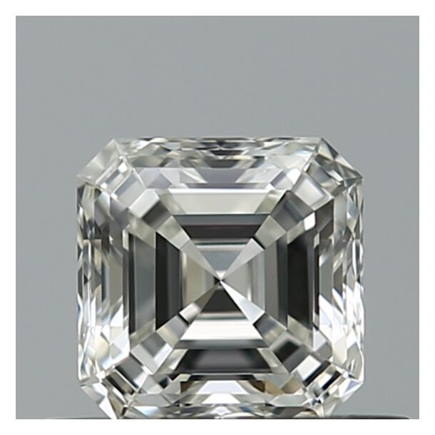0.56 Karat Natürlicher Diamant Im Asscherschliff, Farbe G, Reinheit VVS1