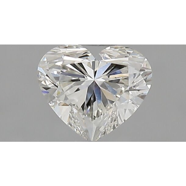 0.6 Carat Natural Diamond, Heart Cut, Color I, Clarity VVS2