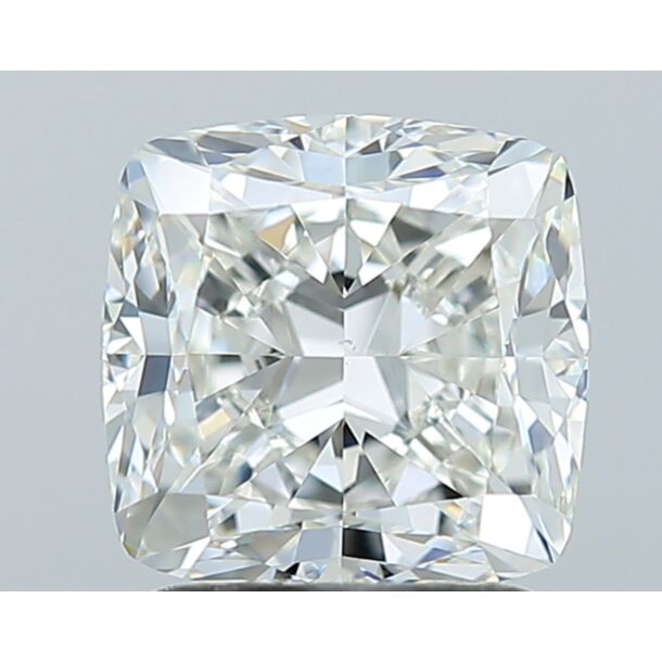 2 Carat Natural Diamond, Cushion Cut, Color I, Clarity VS2