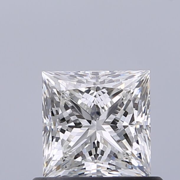 0.74 Carat Diamant Naturel de taille Princesse, Couleur H, Pureté VS2