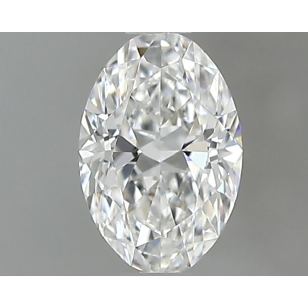 0.4 Carat Natural Diamond, Oval Cut, Color F, Clarity VVS2