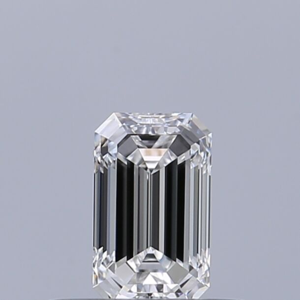 0.3 Karaat Natuurlijke Diamant met een Smaragd vorm, Kleur D, Zuiverheid VVS2