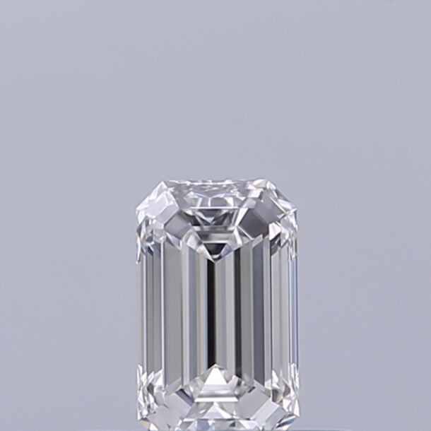0.3 Carat Natural Diamond, Emerald Cut, Color E, Clarity VVS1