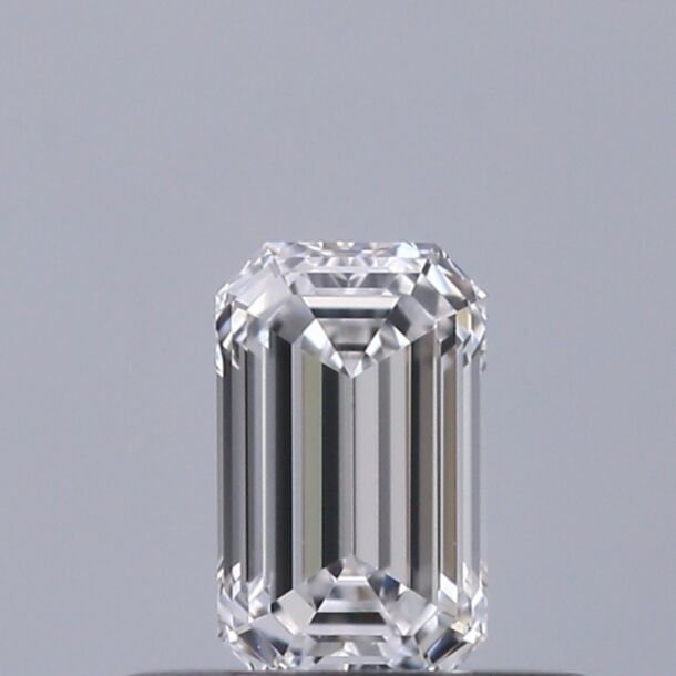 0.32 Carat Natural Diamond, Emerald Cut, Color D, Clarity VVS1
