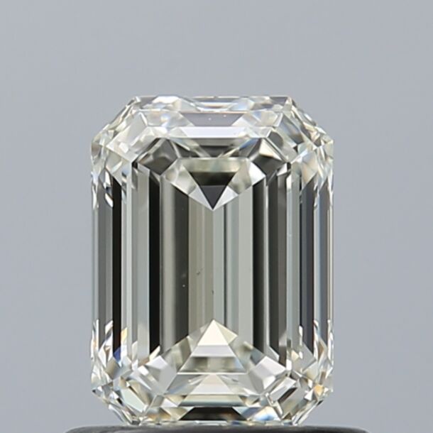 0.76 Carat Natural Diamond, Emerald Cut, Color H, Clarity VS1
