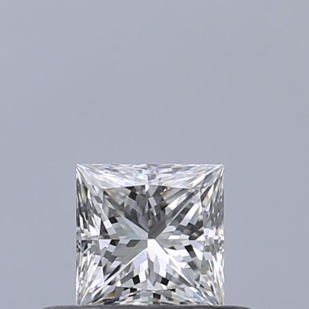 0.31 Carat Diamant Naturel de taille Princesse, Couleur D, Pureté IF