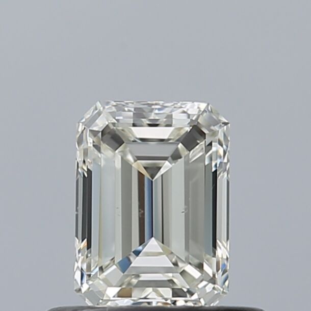 0.5 Karat Natürlicher Diamant Im Smaragdschliff, Farbe G, Reinheit VS2