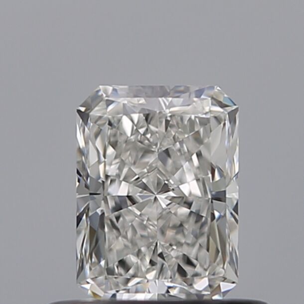 0.51 Carat Natural Diamond, Radiant Cut, Color F, Clarity VVS1