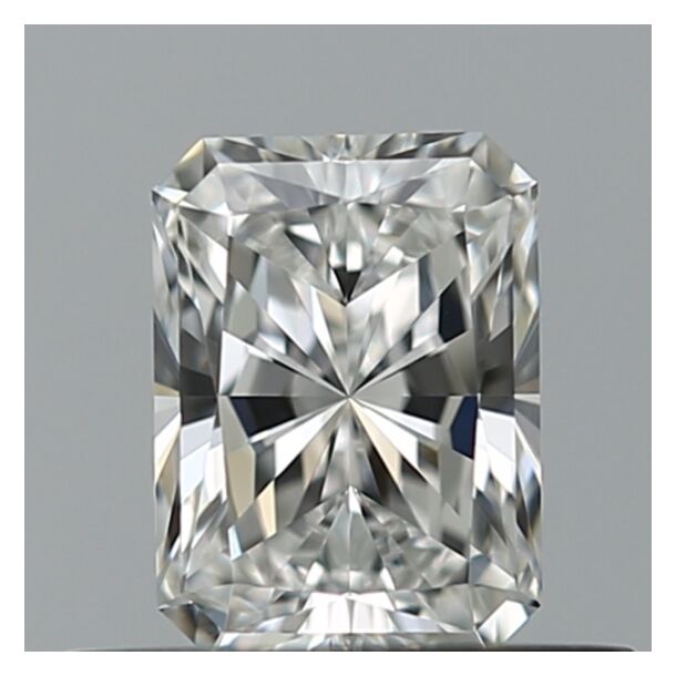 0.5 Carat Natural Diamond, Radiant Cut, Color F, Clarity IF