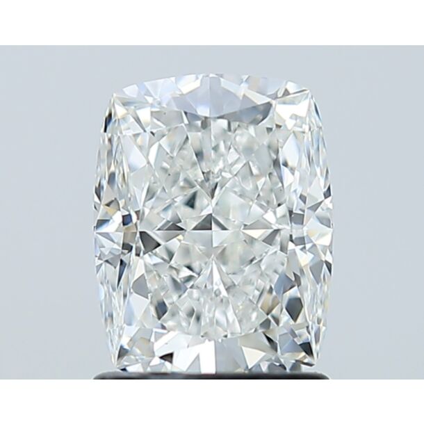 1.5 Carat Natural Diamond, Cushion Cut, Color H, Clarity SI1