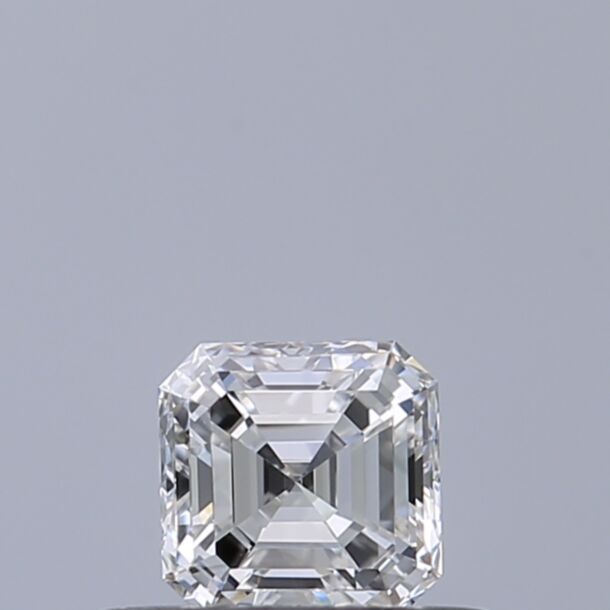 0.3 Carat Natural Diamond, Asscher Cut, Color D, Clarity IF