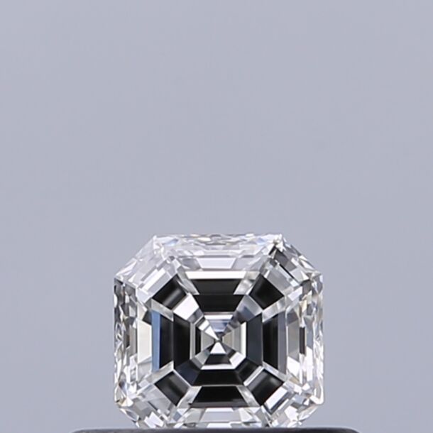 0.31 Carat Natural Diamond, Asscher Cut, Color E, Clarity IF