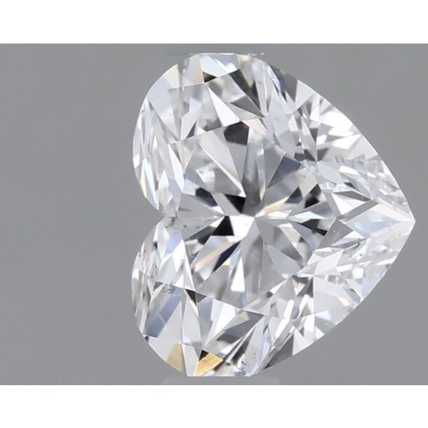0.64 Carat Natural Diamond, Heart Cut, Color E, Clarity SI1