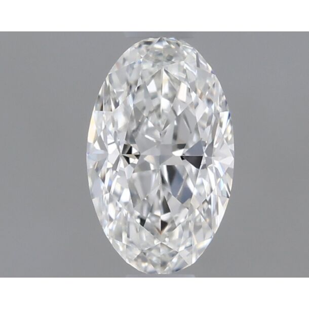 0.42 Carat Natural Diamond, Oval Cut, Color G, Clarity IF
