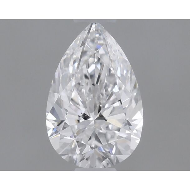 0.51 Karaat Natuurlijke Diamant met een Peer vorm, Kleur D, Zuiverheid SI1