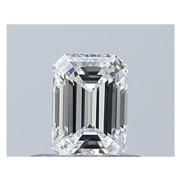 0.4 Carat Natural Diamond, Emerald Cut, Color E, Clarity VS1