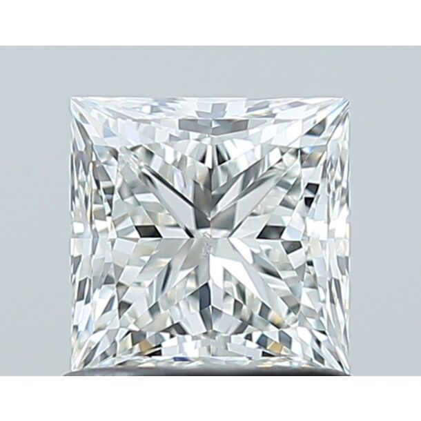 1.01 Carat Natural Diamond, Princess Cut, Color H, Clarity SI1