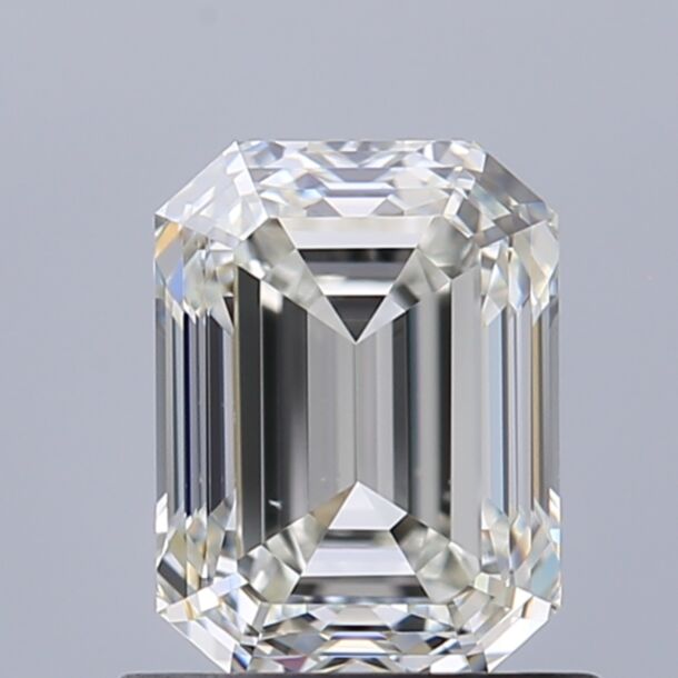 1 Carat Natural Diamond, Emerald Cut, Color H, Clarity VS1