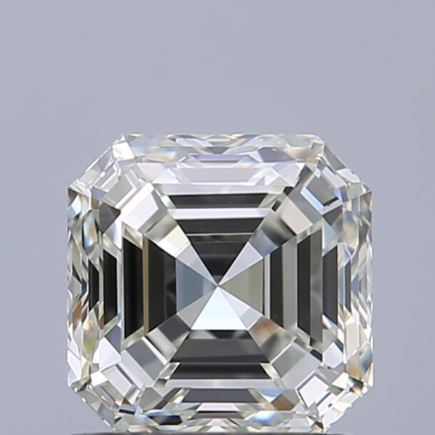 1.01 Carat Natural Diamond, Asscher Cut, Color H, Clarity VS1