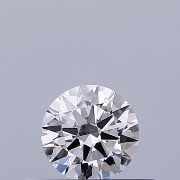 0.3 Carat Natural Diamond, Round Cut, Color D, Clarity VVS2