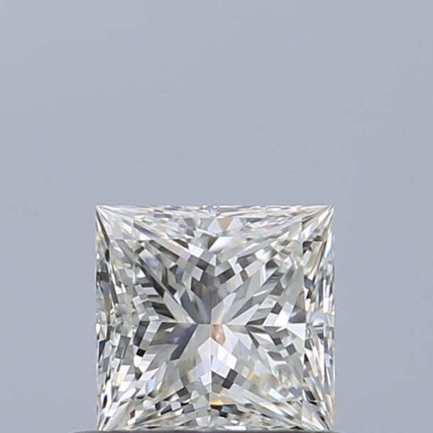 0.53 Karat Natürlicher Diamant Im Prinzessschliff, Farbe H, Reinheit VVS1