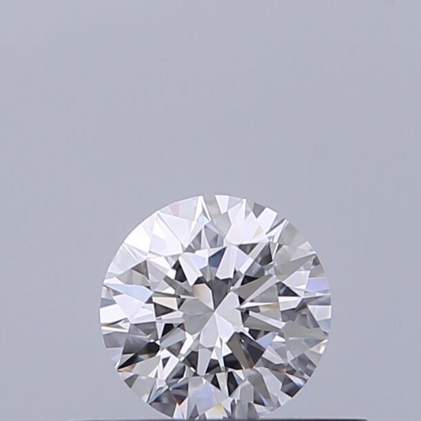 0.32 Carat Natural Diamond, Round Cut, Color D, Clarity VVS1