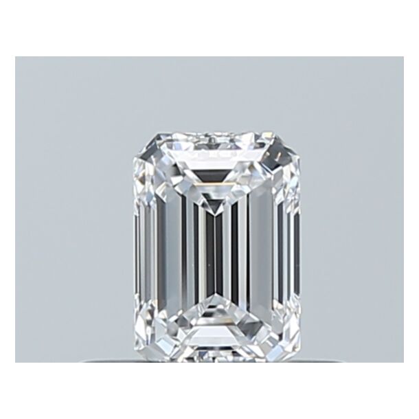 0.4 Karaat Natuurlijke Diamant met een Smaragd vorm, Kleur D, Zuiverheid VVS2