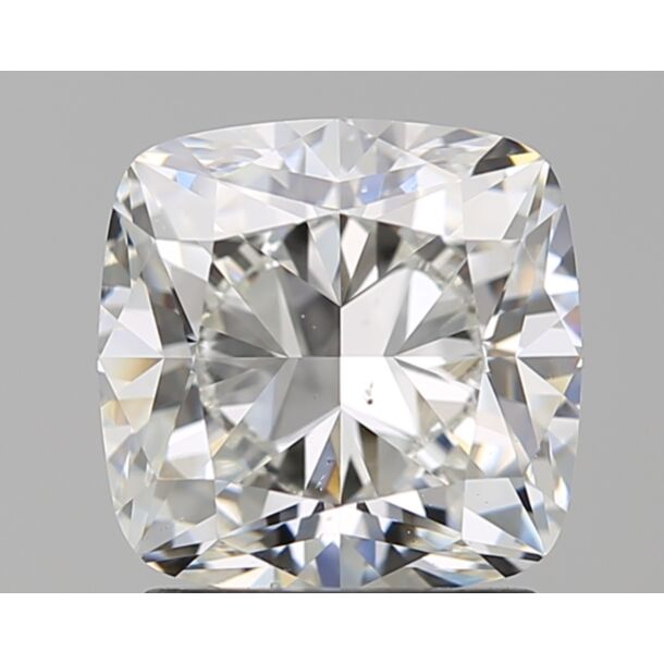 2.01 Carat Natural Diamond, Cushion Cut, Color H, Clarity SI1
