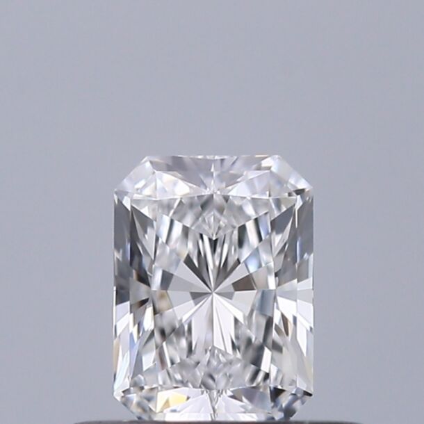 0.35 Carat Natural Diamond, Radiant Cut, Color D, Clarity VVS2