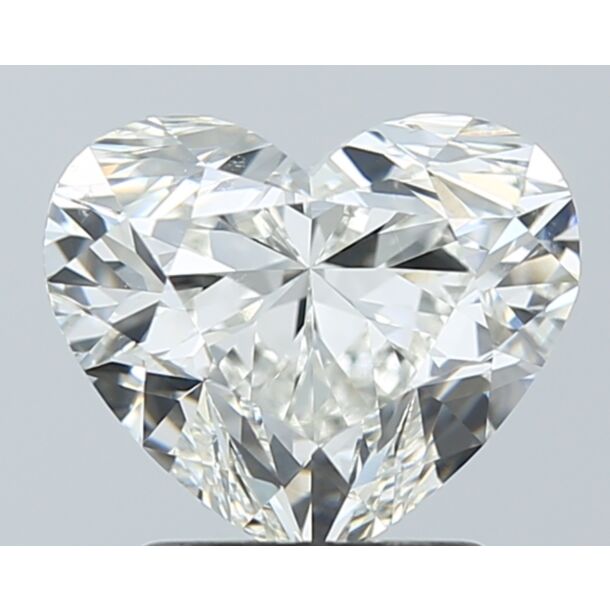 2.01 Karat Natürlicher Diamant Im Herzschliff, Farbe H, Reinheit SI1