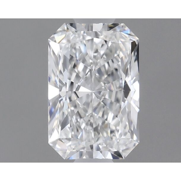 0.43 Carat Natural Diamond, Radiant Cut, Color F, Clarity VVS1