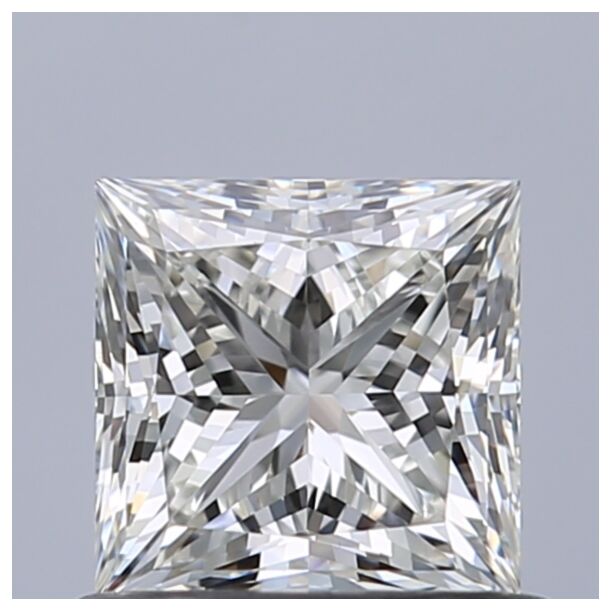 0.71 Karat Natürlicher Diamant Im Prinzessschliff, Farbe H, Reinheit VVS1