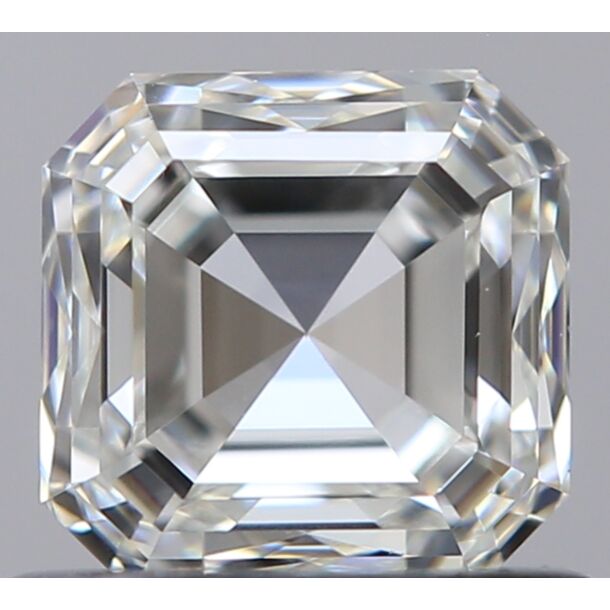 0.73 Carat Natural Diamond, Asscher Cut, Color I, Clarity VS2 0.73 Carat Natural Diamond, Asscher Cut, Color I, Clarity VS2