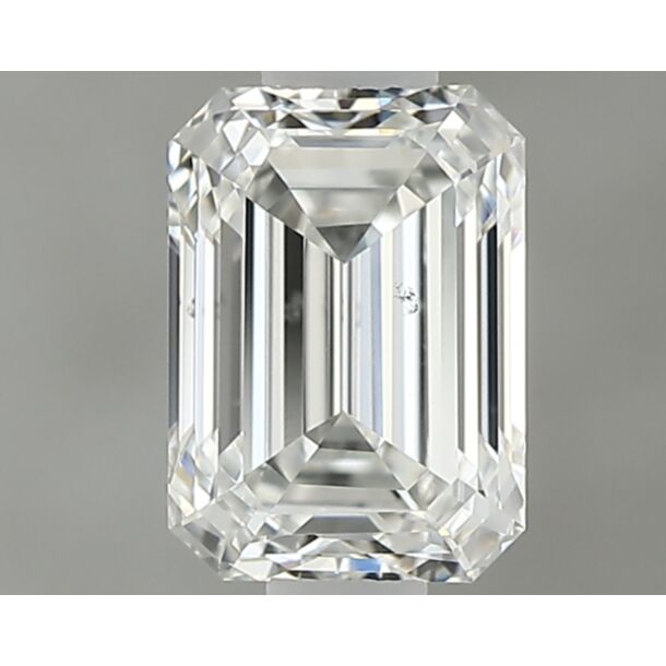 0.6 Carat Diamant Naturel de taille émeraude, Couleur H, Pureté SI1