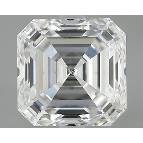 2 Carat Diamant Naturel de taille Asscher, Couleur G, Pureté SI1