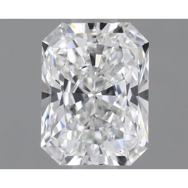 0.5 Carat Natural Diamond, Radiant Cut, Color F, Clarity IF