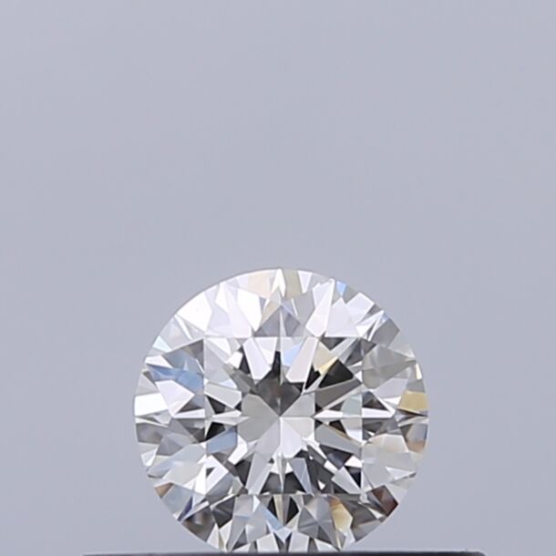 0.28 Carat Natural Diamond, Round Cut, Color F, Clarity IF