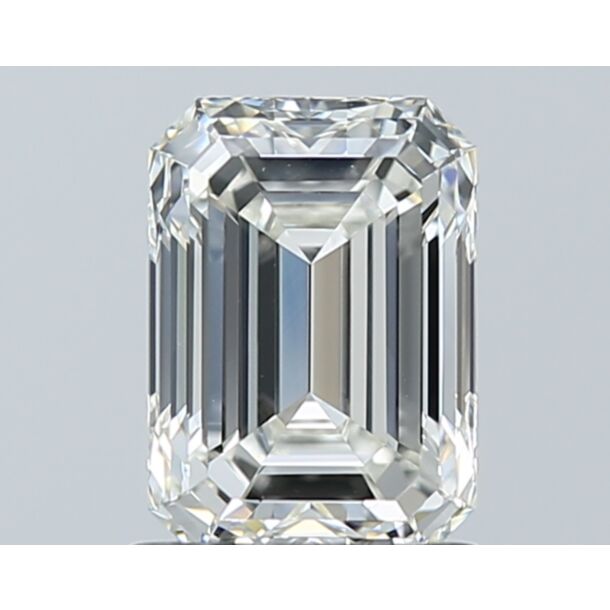 1.3 Karaat Natuurlijke Diamant met een Smaragd vorm, Kleur H, Zuiverheid VVS2