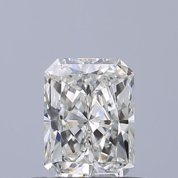 0.5 Carat Natural Diamond, Radiant Cut, Color H, Clarity VVS2