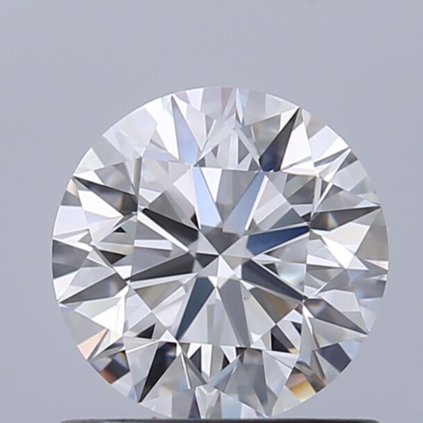 0.91 Carat Natural Diamond, Round Cut, Color D, Clarity VVS2