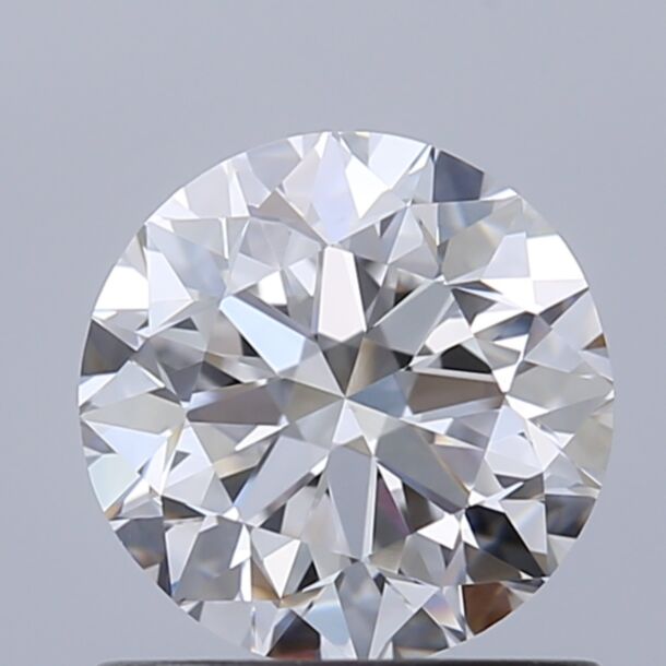 1 Carat Natural Diamond, Round Cut, Color D, Clarity VS2
