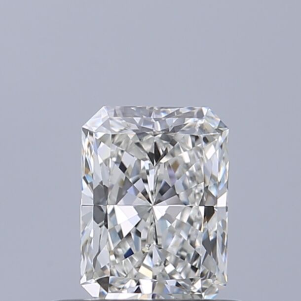0.5 Carat Natural Diamond, Radiant Cut, Color F, Clarity IF