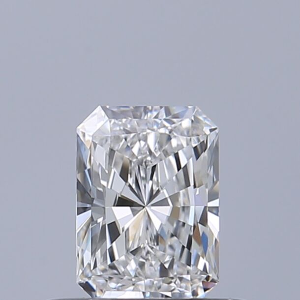 0.4 Carat Natural Diamond, Radiant Cut, Color D, Clarity VVS1